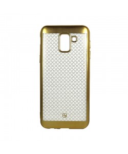 Just Must Electroplate Gold - Samsung Galaxy J6 (2018) Carcasa Silicon (model mat perlat prin electroplacare)