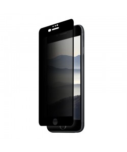 Folie Eiger Sticla 3D Privacy Black (0.33mm, 9H, case friendly, curved, oleophobic) - iPhone 8 Plus / 7 Plus / 6s Plus