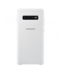 Samsung Silicone Cover White - Samsung Galaxy S10 Plus Carcasa Silicon
