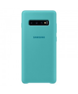 Samsung Silicone Cover Green - Samsung Galaxy S10 Plus Carcasa Silicon