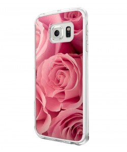Roses are pink - Samsung Galaxy S6 Carcasa Plastic Premium 
