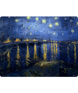 Van Gogh - Starryrhone - Samsung Galaxy A5 Carcasa Silicon