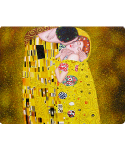 Gustav Klimt - The Kiss - Sony Xperia Z3 Husa Book Neagra Piele Eco