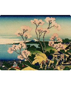 Hokusai - The Fuji from Gotenyama at Shinagawa on the Tokaido - Skin Telefon