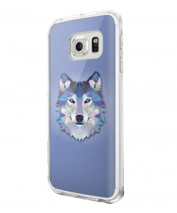 Origami Wolf - Samsung Galaxy S6 Carcasa Silicon