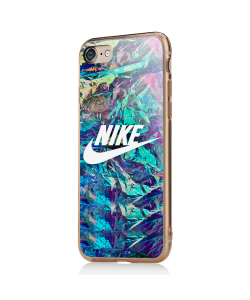 Glitchy Nike - iPhone 7 / iPhone 8 Carcasa Transparenta Silicon