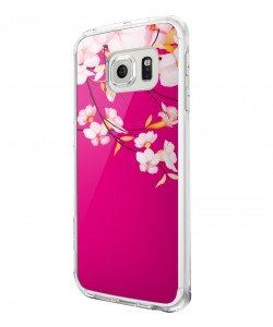 Cherry Blossom - Samsung Galaxy S6 Edge Carcasa Silicon Premium