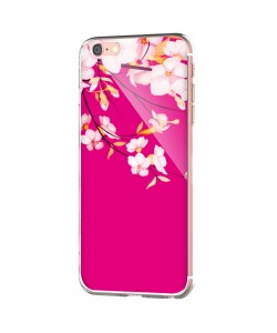 Cherry Blossom - iPhone 6 Carcasa Transparenta Silicon
