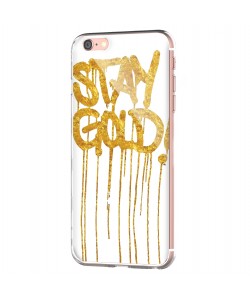 Stay Gold - iPhone 6 Carcasa Transparenta Silicon