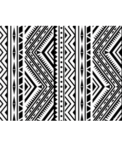 Tribal Black & White - Sony Xperia Z3 Husa Book Neagra Piele Eco