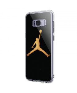 Golden Jordan - Samsung Galaxy S8 Carcasa Premium Silicon