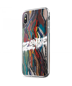 Zombie - iPhone X Carcasa Transparenta Silicon