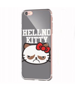 HellNo Kitty - iPhone 6 Carcasa Transparenta Silicon