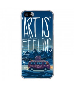 Art is Feeling - iPhone 5/5S/SE Carcasa Transparenta Silicon