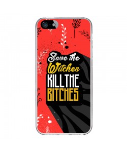 Save the Witches - iPhone 5/5S/SE Carcasa Transparenta Silicon