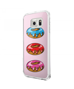 Frosted Donuts - Samsung Galaxy S6 Carcasa Plastic Premium