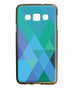 Shades of Blue - Samsung Galaxy A3 Carcasa Silicon Premium