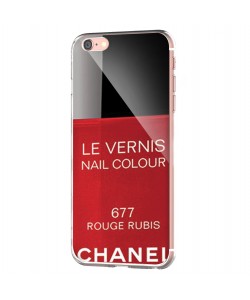 Chanel Rouge Rubis Nail Polish - iPhone 6 Carcasa Transparenta Silicon