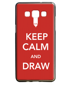 Keep Calm and Draw - Samsung Galaxy A5 Carcasa Silicon