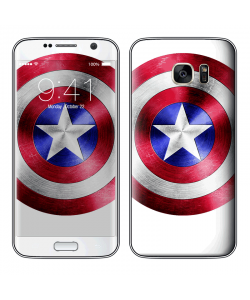 Captain America Logo - Samsung Galaxy S7 Skin