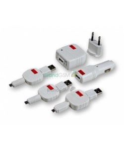 Set incarcare MicroUSB Swiss Charger Micro Pack retea+auto+cablu