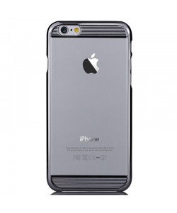 Brightness Gun Black - Comma Carcasa iPhone 6 Plus TPU (rama electroplacata)