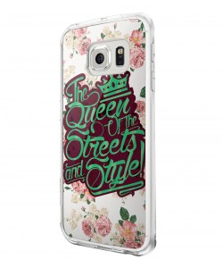 Queen of the Streets - Floral White - Samsung Galaxy S6 Carcasa Silicon