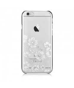 Crystal Rococo Silver - Devia Carcasa iPhone 6/6S (cristale si rama electroplacata)