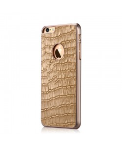 Gallery Champagne Gold - Devia iPhone 6/6S Carcasa Piele Naturala