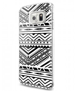 Tribal Black & White - Samsung Galaxy S7 Carcasa Silicon