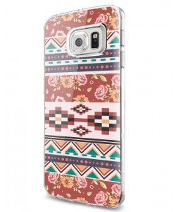 Floral Aztec - Samsung Galaxy S7 Edge Carcasa Silicon 