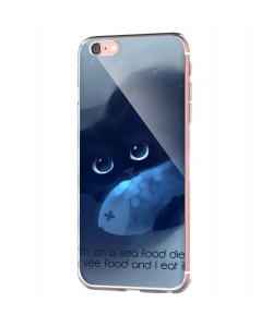 Sea Food - iPhone 6 Carcasa Transparenta Silicon