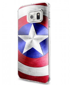Captain America Logo - Samsung Galaxy S7 Carcasa Silicon