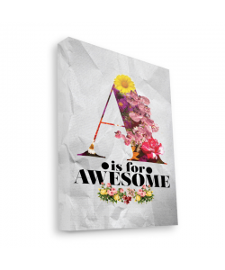 A is for Awesome - Canvas Art 60x75