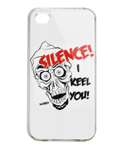 Silence I Keel You - iPhone 4/4S Carcasa Alba/Transparenta Plastic