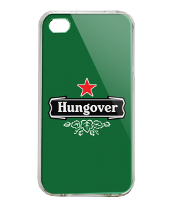 Hungover - iPhone 4/4S Carcasa Alba/Transparenta Plastic