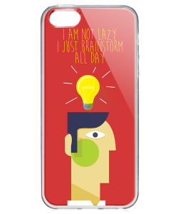 Brainstorm All Day - iPhone 5/5S/SE Carcasa Transparenta Silicon