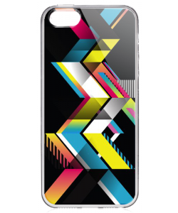 Sharp Colors - iPhone 5/5S/SE Carcasa Transparenta Silicon