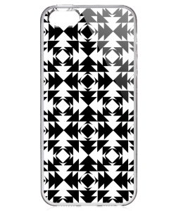 Black or White - iPhone 5/5S/SE Carcasa Transparenta Silicon