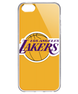 Los Angeles Lakers - iPhone 5/5S/SE Carcasa Transparenta Silicon