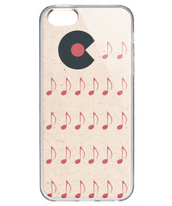 Hungry Vinyls - iPhone 5/5S Carcasa Transparenta Silicon