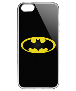 Batman Logo - iPhone 5/5S/SE Carcasa Transparenta Silicon