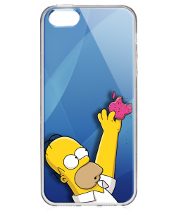 Apple Homer - iPhone 5/5S/SE Carcasa Transparenta Silicon