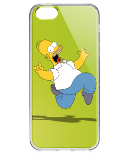 Homer - iPhone 5/5S Carcasa Transparenta Silicon