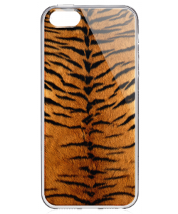 Tiger Fur - iPhone 5/5S/SE Carcasa Transparenta Silicon
