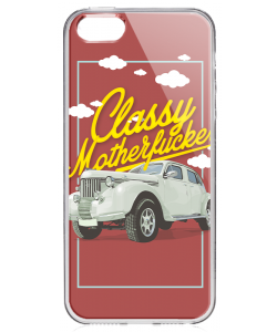 Classy Motherfucker - iPhone 5/5S/SE Carcasa Transparenta Silicon