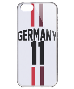 Germany Jersey - iPhone 5/5S/SE Carcasa Transparenta Silicon