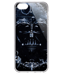 Darth Vader - iPhone 5/5S/SE Carcasa Transparenta Silicon
