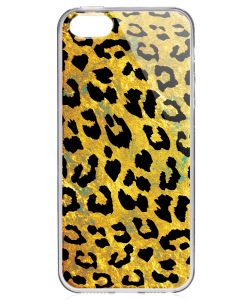 Leopard - iPhone 5/5S/SE Carcasa Transparenta Silicon