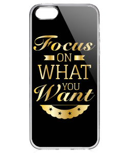 Focus - iPhone 5/5S/SE Carcasa Transparenta Silicon